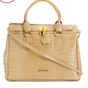 Marina Galanti Made in Italy Croc Leather Bag